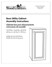 Wood Crafters BU1636-WH Instrucciones De Montaje