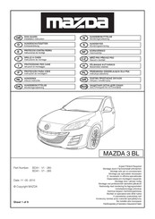 Mazda BDA1-V1-285 Instrucciones De Montaje