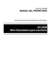 RadioShack EC-2030 Manual Del Propietário