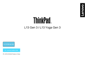 Lenovo ThinkPad L13 Yoga Gen 3 Manual De Instrucciones