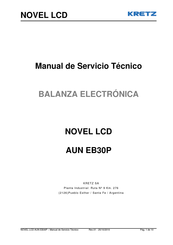 Kretz NOVEL LCD AUN EB30P Manual De Servicio Técnico