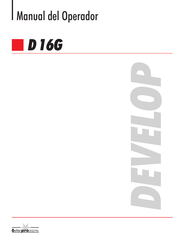 Develop D16G Manual Del Operador