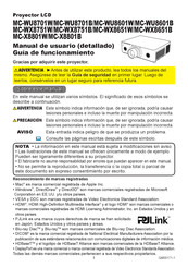 Maxell MC-WU8701B Manual De Usuario