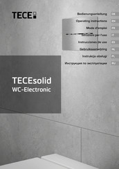 TECE TECEsolid WC-Electronic Instrucciones De Uso