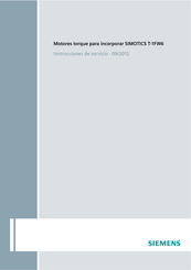 Siemens SIMOTICS T-1FW6 Instrucciones De Servicio