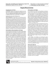 S&C Vista SD Manual De Instrucciones