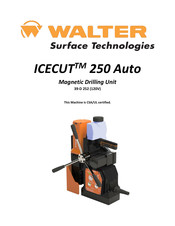 Walter ICECUT 250 Auto Manual De Instrucciones