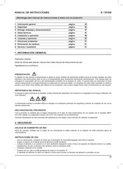 edenox CGSP- E 20 Manual De Instrucciones