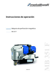 Metallkraft MB 351F Instrucciones De Operación