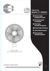 EQUATION FT-1205RDCII Instrucciones Legales Y De Seguridad