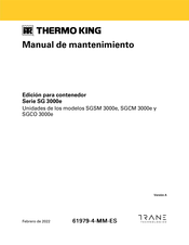 Thermo King SG 3000e Serie Manual De Mantenimiento