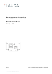 Lauda LRZ 921 Instrucciones De Servicio