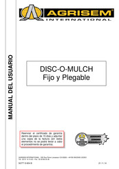 Agrisem DISC-O-MULCH Manual Del Usuario