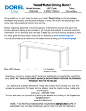 DOREL Living DA8146B Instrucciones De Montaje
