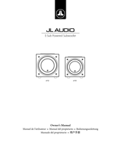 JL Audio e110 Manual Del Propietário