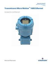 Emerson Micro Motion 1600 Manual De Instalación