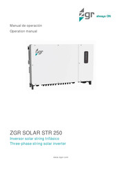 ZIGOR ZGR SOLAR STR 250 Manual De Operación