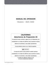 Mahindra 4025 4WD Manual Del Operador