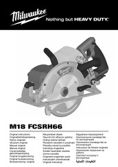 Milwaukee M18 FCSRH66 Manual Original