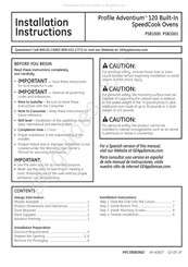 GE Profile Advantium PSB1001 Instrucciones De Instalación