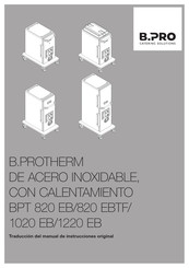 B.Pro B.PROTHERM BPT 1220 EB Traduccion Del Manual De Instrucciones Originale