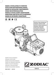 Zodiac E30 iQ Manual De Instalación Y Mantenimiento