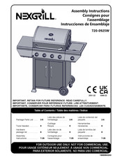 Nexgrill 720-0925W Instrucciones De Ensamblaje