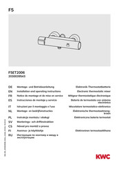 KWC F5ET2006 Instrucciones De Montaje Y Servicio