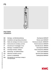 KWC MIRANIT F5LT2025 Instrucciones De Montaje Y Servicio