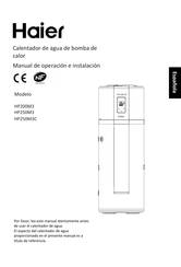 Haier HP250M3 Manual De Operación E Instalación