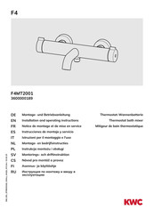 KWC F4MT2001 Instrucciones De Montaje Y Servicio