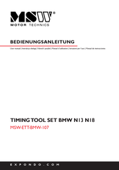 MSW Motor Technics MSW-ETT-BMW-107 Manual De Instrucciones