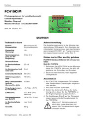 FireClass FC410CIM Manual Del Usuario