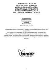 Bimar HY-200J Folleto De Instrucciones