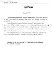 Isacon A2-3075 Manual Del Usuario