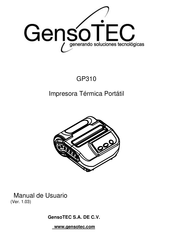 GensoTEC GP310 Manual De Usuario