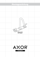 Hansgrohe AXOR Citterio M 34134000 Instrucciones De Montaje