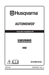 Husqvarna AUTOMOWER 415X Manual De Instrucciones