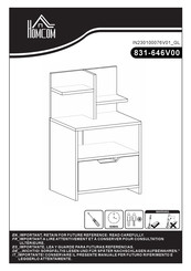 HOMCOM 831-646V00 Instrucciones De Montaje