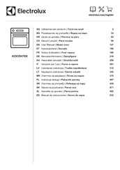 Electrolux KOCDH76X Manual De Instrucciones