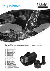 Oase AquaMax Eco Gravity 10000 Instrucciones De Uso