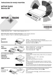 Mettler Toledo SM Serie Instrucciones De Manejo