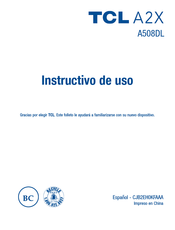 TCL A2X Instructivo De Uso