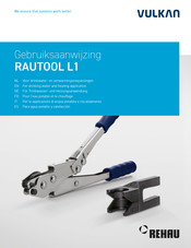 Rehau Vulkan RAUTOOL L1 Instrucción