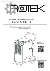 Rotek ACD-90-EG Manual De Uso Y Mantenimiento