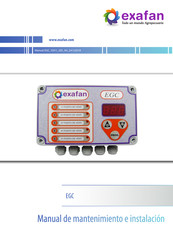 Exafan EGC Manual De Mantenimiento E Instalación