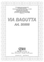 Gessi VIA BAGUTTA 35888 Instrucciones De Instalación