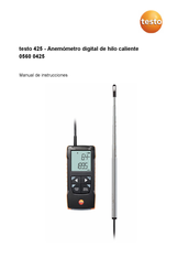 testo 0560 0425 Manual De Instrucciones