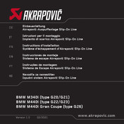 Akrapovic Slip-On Line Instrucciones De Montaje