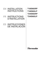 Thermador T18ID905RP Instrucciones De Instalación